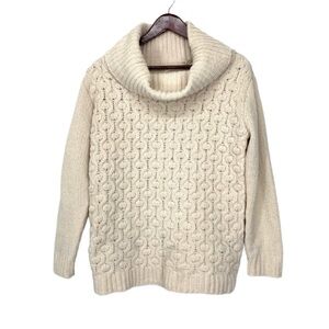 Moon & Madison Plush Chenille Knit Cream Cowl Neck Sweater New Nwt Size Medium